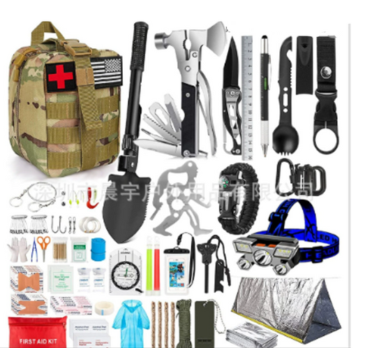 Emergency Survival Kit and First Aid Set Grab Bag