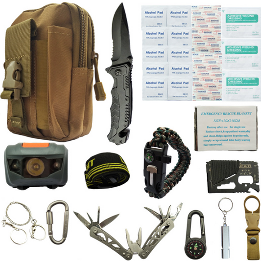 Emergency Kit Backpack 17 piece