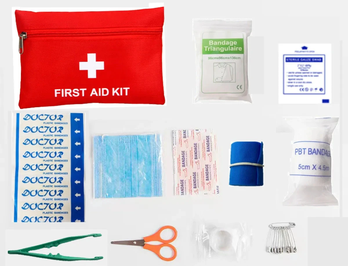 Large Portable Medical Emergency Kit for Travel & Car