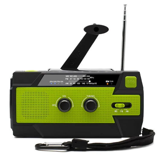 Solar Hand Crank Wind-Up Radio and Wind-Up Torch