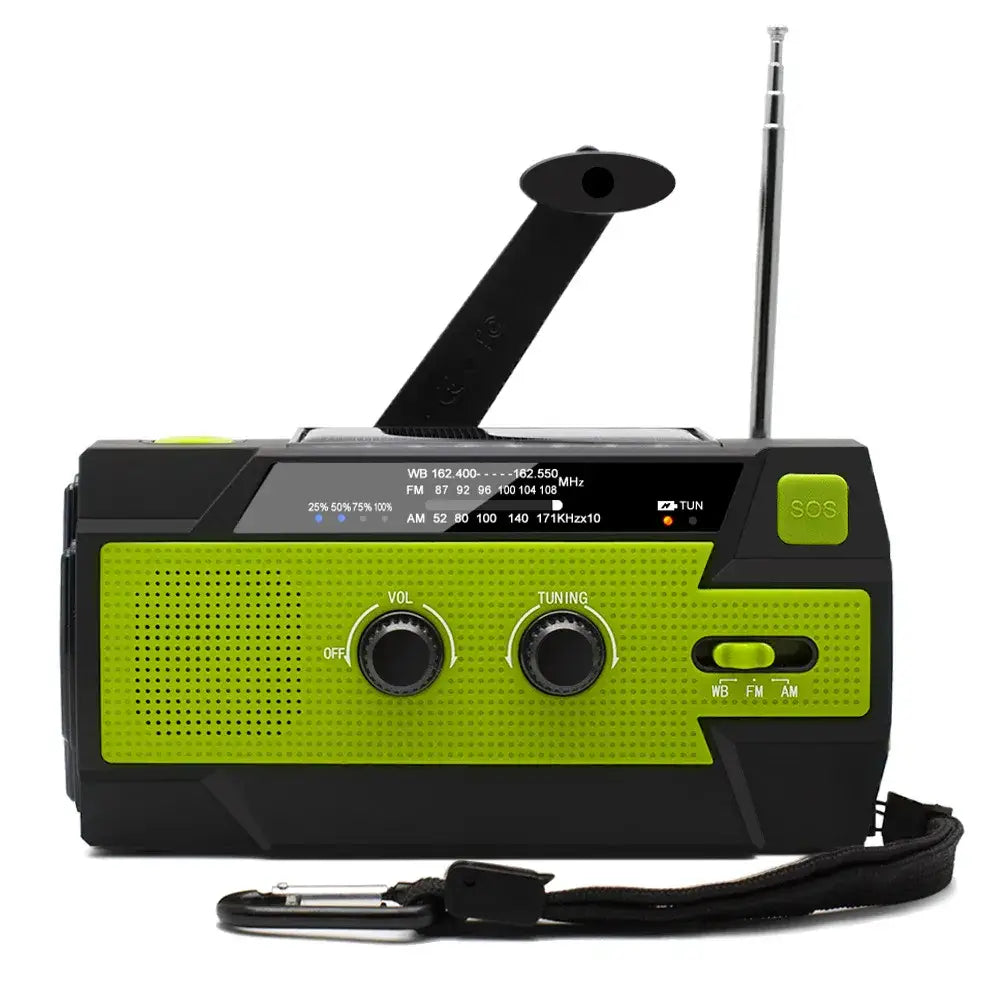 Solar Hand Crank Wind-Up Radio and Wind-Up Torch
