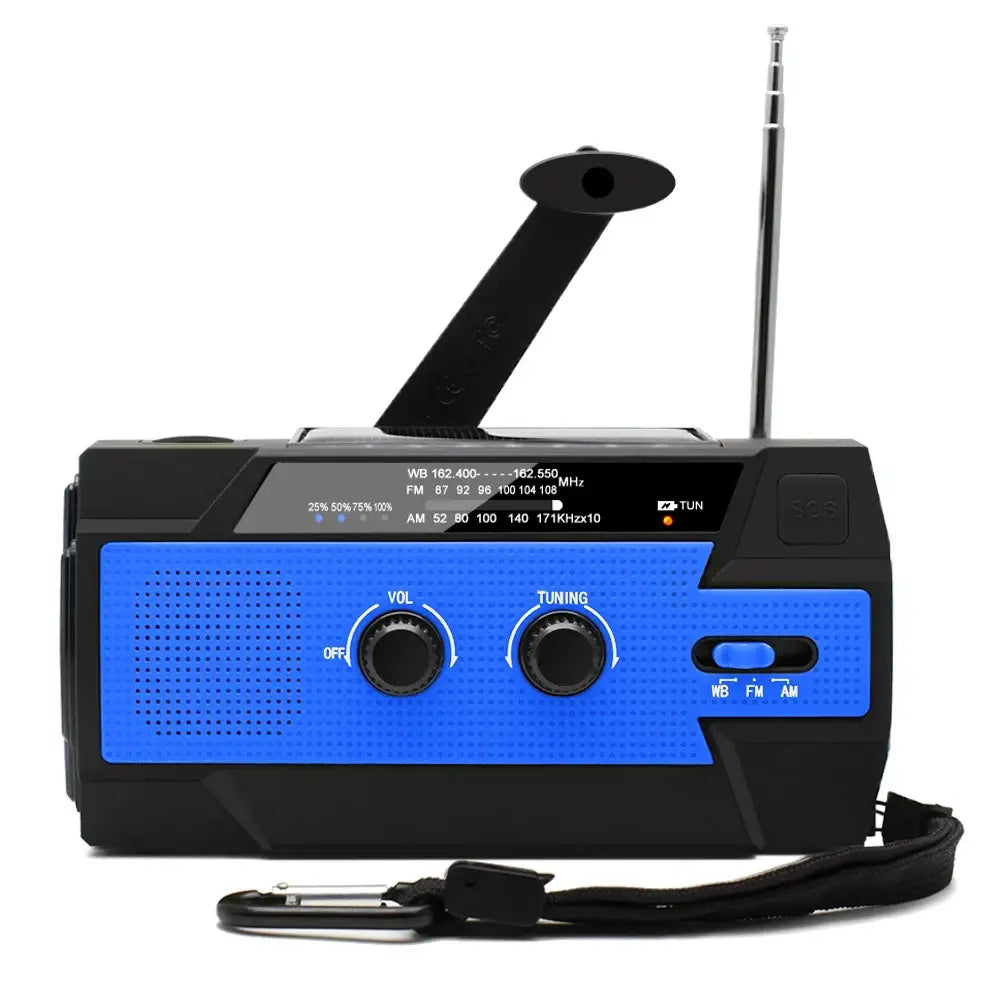 Solar Hand Crank Wind-Up Radio and Wind-Up Torch